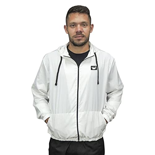 Jaqueta Corta Vento Masculino Liso Forro E Capuz Ajustável Relaxado (as2, alpha, x_l, regular, regul