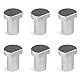 Aluminiumlegierung Bankklemme, 6 Stück Bank Hunde, 20 mm Spannbacken zum Flachspannen, Bench Dogs Edelstahl, Werkbank Stopper,für Feste Bänke(Silber)