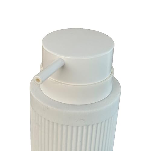 Juego de baño Relaxdays de poliresina con acabado elegante blanco 7