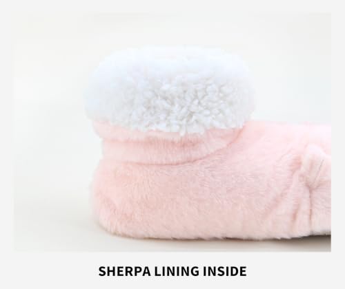 Image of DICUIRD Womens Slipper Socks Comfy&Warm Animal Non-Skid Bedroom Slipper Booties