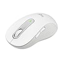 Logitech Signature M650 L Mouse wireless - Per mani grandi, Durata Batteria 2 anni, Clic Silenziosi, Tasti Personalizzabili, Bluetooth, per PC/Mac/Più dispositivi/Chromebook - Bianco