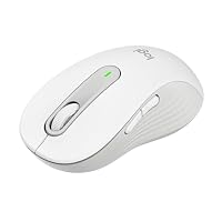 Logitech Signature M650 L Kabellose Maus - für große Hände, Leise Klicks, Anpassbare Seitentasten, Bluetooth, Kompatibilität mit mehreren Geräten - Weiß – Ansicht 1