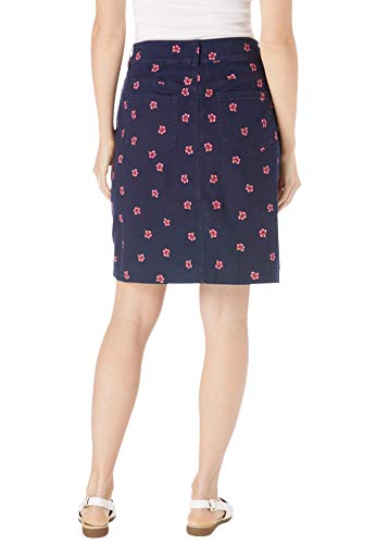 Woman Within Women's Plus Size Freedom Waist Skort - 22 W, Black #TOP2