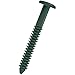 Exterior Solutions Vinyl Shutter Fastener Spike Loks for Installing Decorative Exterior Vinyl Shutters (Heritage Green)
