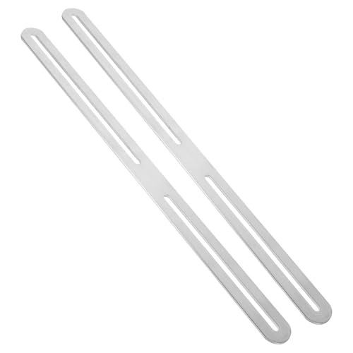 WEKADRIN 2piezas Placas De Reparación Ajustables De Acero Inoxidable Para Fijación De Buzones y Vallas Soporte Para Instalación Segura y Estable