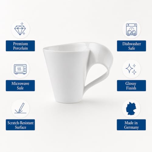 Taza de café Villeroy & Boch NewWave 227 ml porcelana blanca miniatura 6