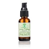 Green Tidings Organic Hemp Seed Oil (Virgin, Cold-Pressed) For Hair, Skin, Face, Nails, Body