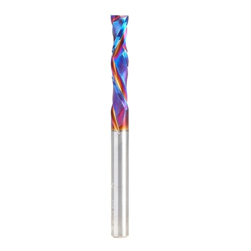 Image of Amana Tool Spektra Extreme Tool Life Solid Carbide CNC Compression Spiral Router Bit, 46177-K, 1 /4 D x 1-1 /4 CH x 1 /4 Shank x 3 Inch Long 2 Flute