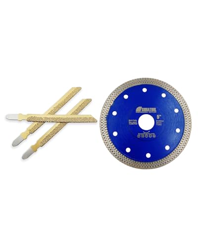 Disque diamant 125mm à tronçonner et lame diamantée pour coupes sans éclats