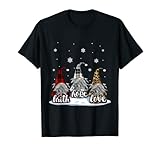 Christmas Faith Love Hope Gnome snow funny xmas custome T-Shirt