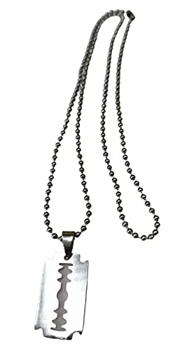 Beauty Tool ( Razor ) Locket With Chain Stainless Steel Chain for Boys and Girls Pendant Set. |pack of 1 |(silver color)