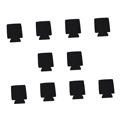 BESPORTBLE 10pcs Black Beverage Can Covers | Decorative Beer Insulator Sleeves for Parties Festivals and Home Use | Ideal for Beer Bottles and Cans