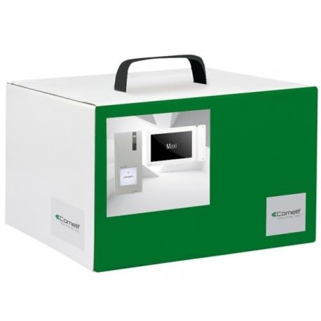 Comelit - Kit vidéophone couleur 1 logement avec platine + moniteur Maxi BM 7' 16/9 + alim 230V cablage Simplebus Quadra COMELIT 8461X/BM