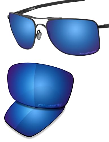 Image of SAUCER Premium Replacement Lenses & Rubber Kits for Oakley Gauge 8 L OO4124 | UV400 Protection, Anti-Scratch, Precise Fit