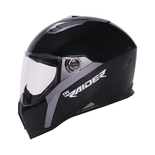 Image of TVS Helmet Raider Full Face Black and Grey - L