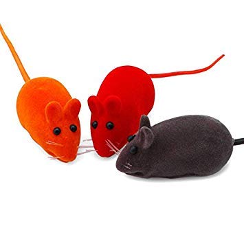 Kofun Furry Simulation Souris Rat Souris Chat Chat Chaton Jouer Jouet Squeak Bruit Sonore Drôle 5 Pièces Couleurs Aléatoire