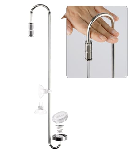 Clscea Aquarium Stainless Steel CO2 Diffuser Widen Hook DCW300-40