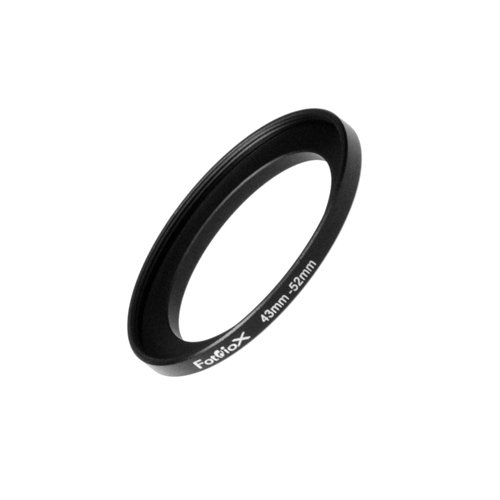 Fotodiox Metal Step Up Ring Filter Adapter, Anodized Black Aluminum 43mm-52mm, 43-52 mm,04sr4352