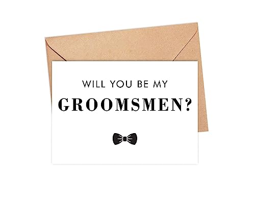 AcevedoDesign ԖtYlv|[YJ[h - Will You Be My Groomsman - Will You Be My Best Man - ԖtYlv|[YACfA - ԖtYlEFfBOJ[h - tԖYlv