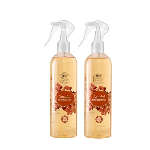 Image of Next Care English Leather Sandalwood Air Freshener Spray for Home, Car & Office - 200 ml (Pack of 2) | Long Lasting Room Freshener with Natural Fragrance | Gas-Free Deodorizer for Indoor Spaces