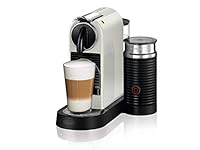 De'Longhi Nespresso Citiz Capsule Coffee Machine with Integrated Aeroccino3 Milk Frother EN267WAE, One Touch, Compact Pod Coffee Machine, White