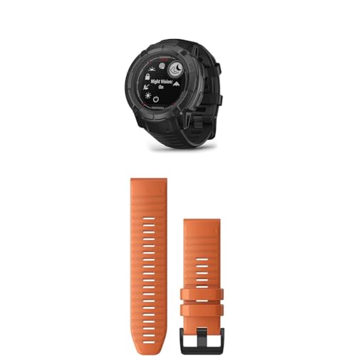 Garmin Instinct 2X Solar – GPS Smartwatch with Infinite Battery Life in Smartwatch Mode, Over 40 Sport Apps & QuickFit Band