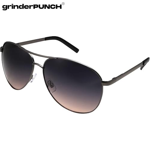 Image of grinderPUNCH Big XL Wide Frame Extra Large Polarized Aviator Sunglasses for Big Heads Men Oversized
