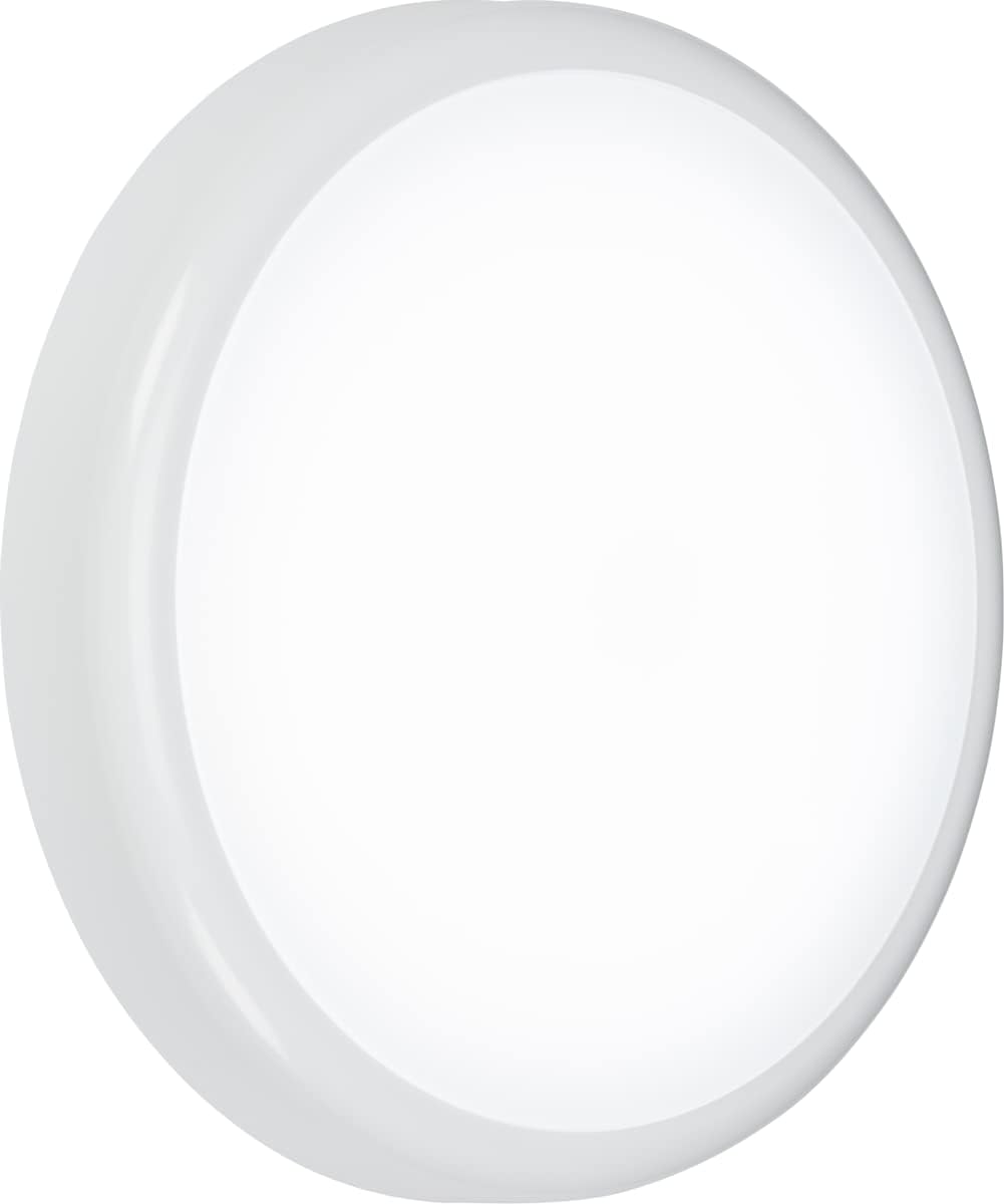 LED IP65 Bulkhead Light, Polycarbonate White,BT14CTEMS,CCT Emergency with Sensor