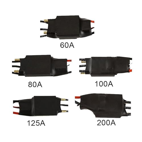 Controlador ESC RC 80A con refrigeración líquida eficiente y BEC interno anticaídas 3