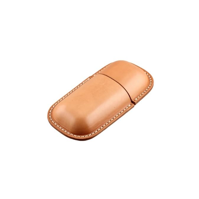 Brillenkoffer Handgemachte Brillenetui aus echtem Leder Retro Myopie Brille Sonnenbrille Aufbewahrungsbox Geeignet für Frauen, Männer, Kinder Aufbewahrungsbox für Brillen