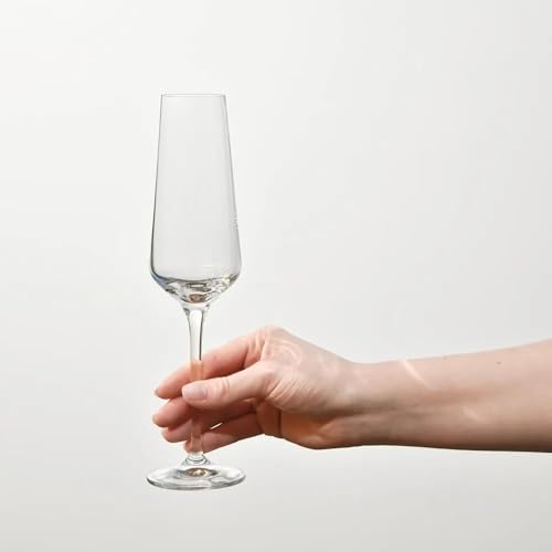 Image of Forestamart Champagne Flutes || Set of 4 || 200 ml || Wine Glass Set || for Home, Restaurants & Parties (4)