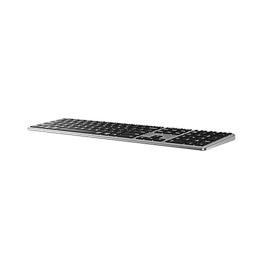 Backlit Bluetooth Keyboard for Mac, Jelly Comb Advanced Aluminum Multi-Device Keyboard, Ultra-Slim Rechargeable Wireless Keyboard, Compatible with Apple MacBook Pro/Air, iMac, iPad, iPhone, K62BA-3