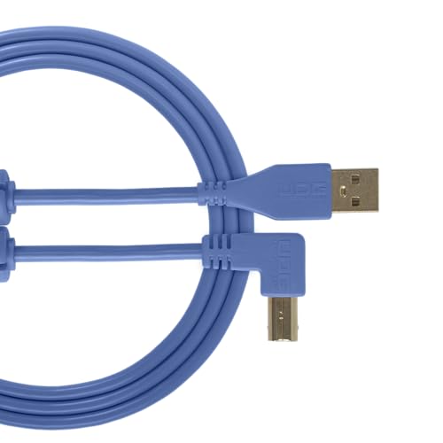 UDG U95004LB - Cable USB 2.0 (A-B) - Cable USB 2.0 optimizado de audio de alta velocidad A-macho a B-macho, azul, 1 metro