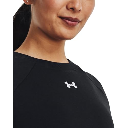 Under Armour Women's Rival Fleece Crew, 001 Black, SM - image 7