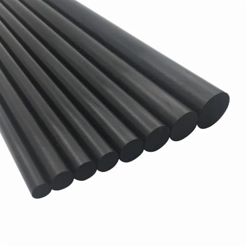 500MM long carbon fiber round rod with various diameters, high strength and lightweight DIY composite parts suitable Carbon Fiber Rods(9X500MM 4PCS)