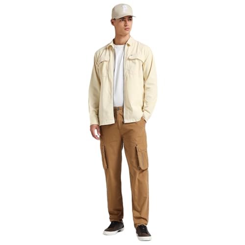 Image of Pepe Jeans Men Cotton Straight Fit Straight Casual Pants