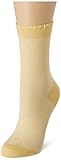 FALKE Damen Socken Argyle Charm, Baumwolle, 1 Paar, Gelb (Mimosa 1025), 39-40