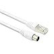 Metronic Kabel RJ45 / TV Koaxial 9,52 mm männlich auf männlich 5 Meter – 395286