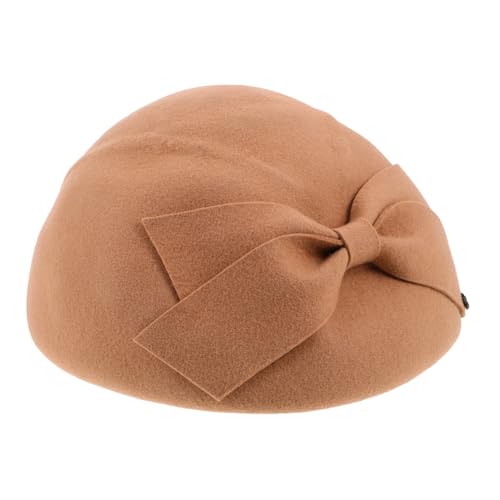 Béret femme en pure laine chapeau vintage élégant pour l'hiver