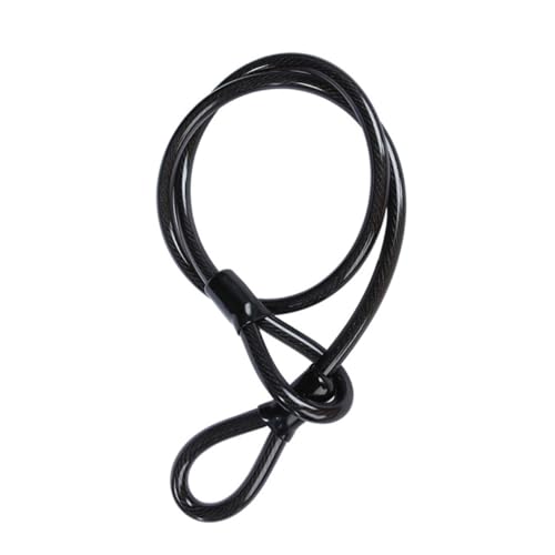 HANABASS Travel-Sized u Lock Set Bike Security Cable Lock Key Heavy Duty for Outdoor (Black)