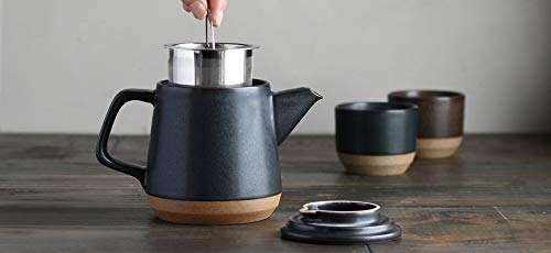 Taza KINTO Porcelana 180 ml Negra Microondas Lavavajillas miniatura 4