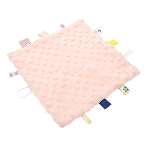 ifundom Niña Niña Suave y Seguro con Etiquetas Sensoriales para Recién Nacido Multiusos para y Mordisqueo Diseño Rosa Encantador