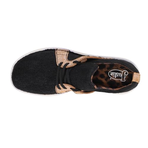 Justin Boots Womens Bobbi Lace Up Sneakers Shoes Casual - Black - Size 7 B4