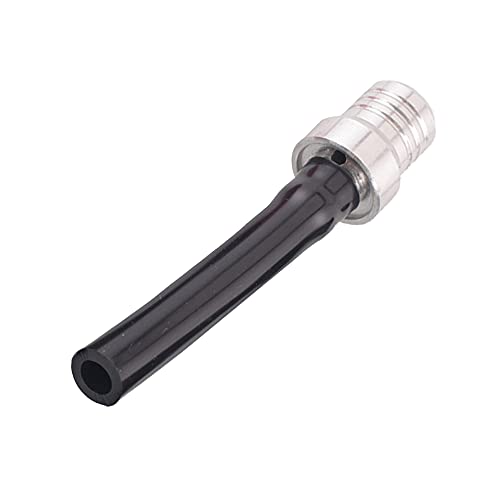 ANCLLO Tube d'aération de Bouchon de gaz avec Valve à Bille, Tuyau de reniflard d'aération de Bouchon de gaz Universel pour Moto pour Moto CRF YZF EXC Dirt...