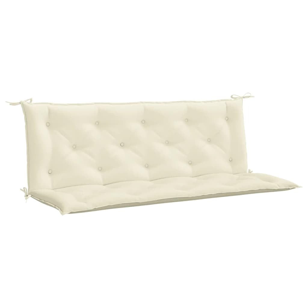 vidaXL Cuscino per dondolo in tessuto bianco crema 150 cm