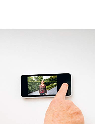 Preisvergleich Produktbild Maximex Digitaler Türspion mit 1,3 MP Kamera, 120° Weitwinkel & 8,1 cm Farbdisplay schwarz / silberfarben