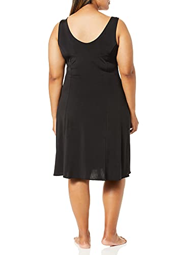 Jones New York Womens Silky Touch 38 Sleeveless Anti-Cling Full Slip, Black, 2X Plus #TOP1