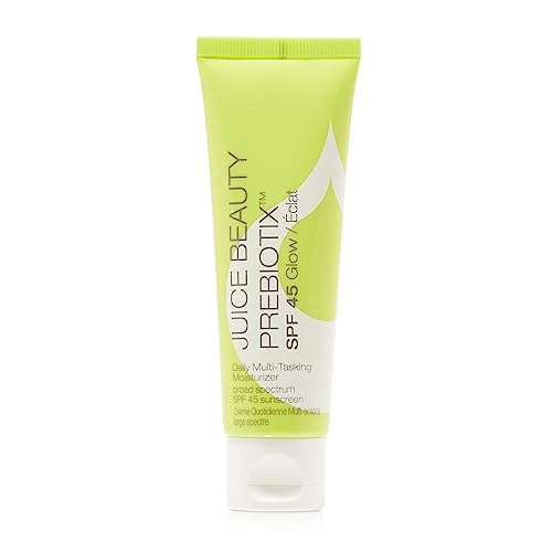 Juice Beauty PREBIOTIX™ SPF 45 Glow, Daily Multi-Tasking Moisturizer, Antioxidant Rich Emblica Flavonoids and High-tech Ectoin Plants, All in for All Skin tones - 1.7 fl oz