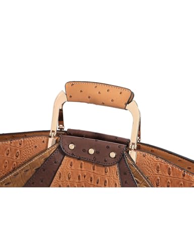 Image of Bag Woman Large Capacity Leather Purse Fashion Designer Metal Top Handle Handbags Women Crossbody Large Bags for Women Tote