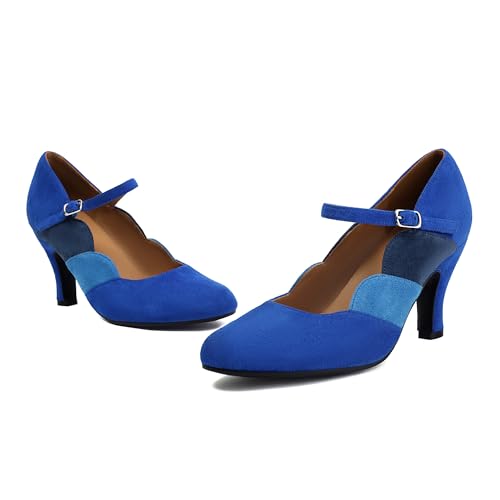 Women's Mary Jane Close Round Toe Vintage 1950s Heels Ankle Straps Retro 1920s Victorian Pumps 1930s Shoes2